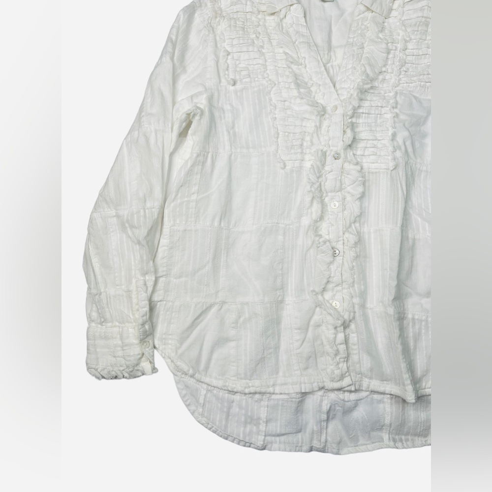 Sundance Size Xs Collar Patchwork Button Down Shi… - image 4